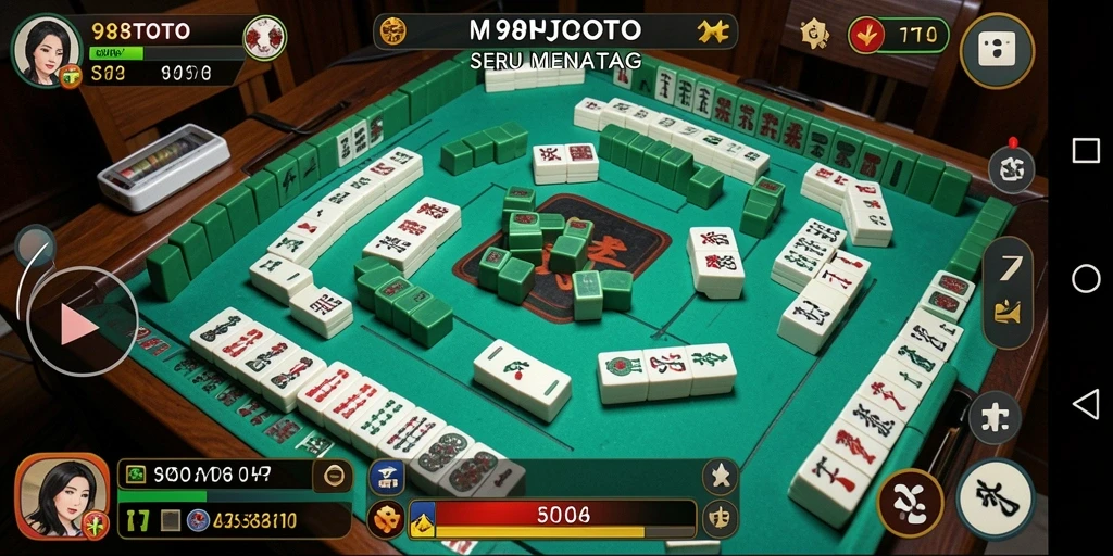 Tampilan gameplay Mahjong 98TOTO yang menarik dan menantang.