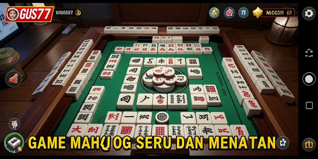 Screenshot gameplay GUS77 yang menampilkan aksi seru Mahjong.