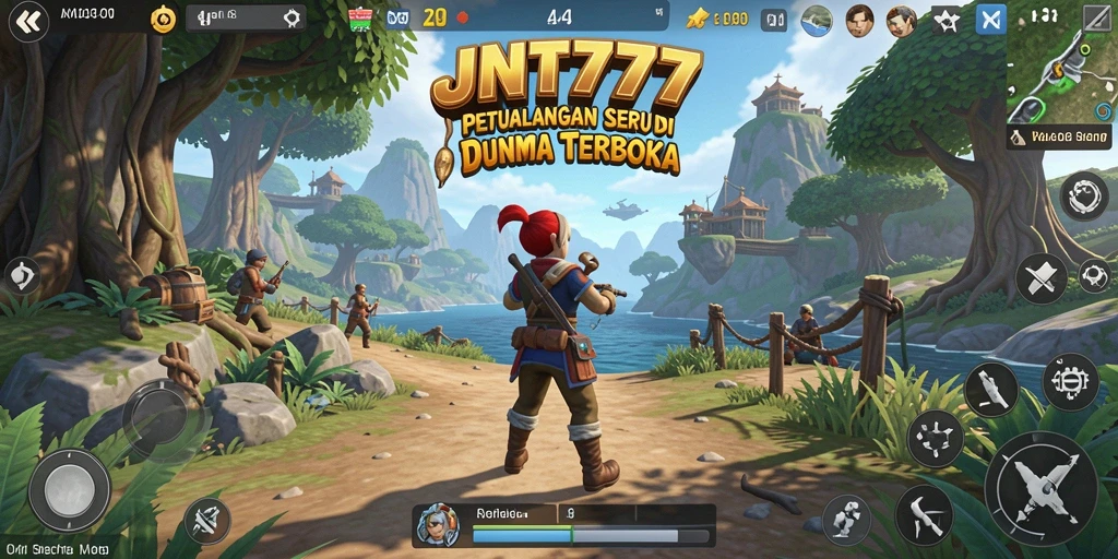 Tampilan gameplay JNT777 yang menakjubkan di dunia terbuka.