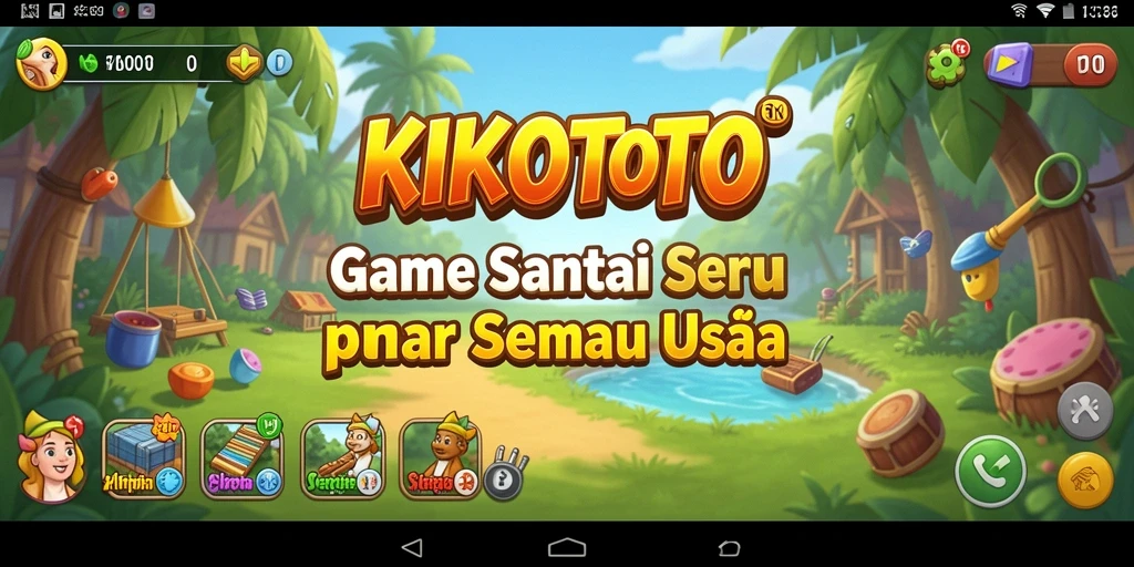 Screenshot gameplay seru KIKOTOTO yang menarik dan sederhana.