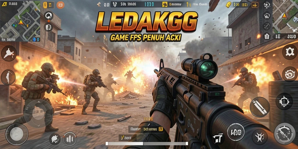 Tampilkan gameplay intens dan grafis menawan dari LEDAKGG.