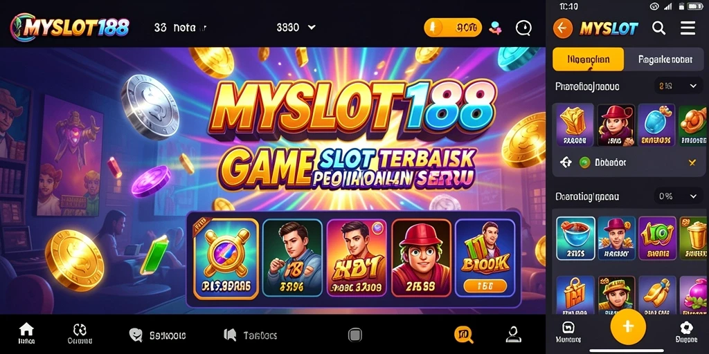 Tampilan gameplay MYSLOT188 yang menarik dan memukau.