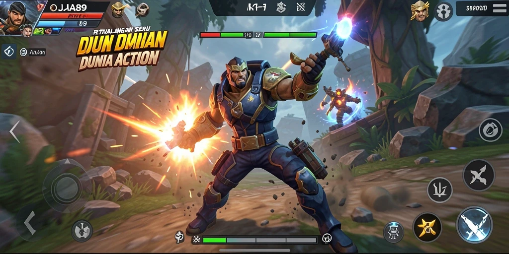 Tampilan aksi mendebarkan dari gameplay OJA89.