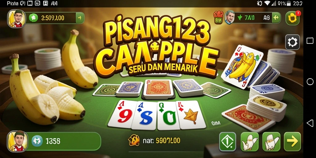 Screenshot gameplay PISANG123 yang menampilkan serunya bermain Gaple.