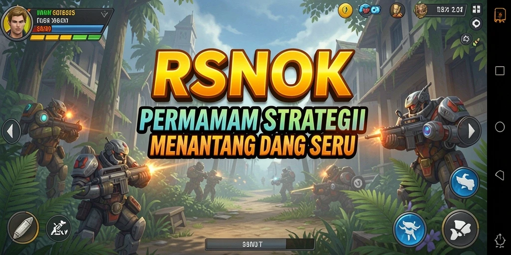Tangkapan layar gameplay RSNOK menunjukkan aksi seru permainan strategi.