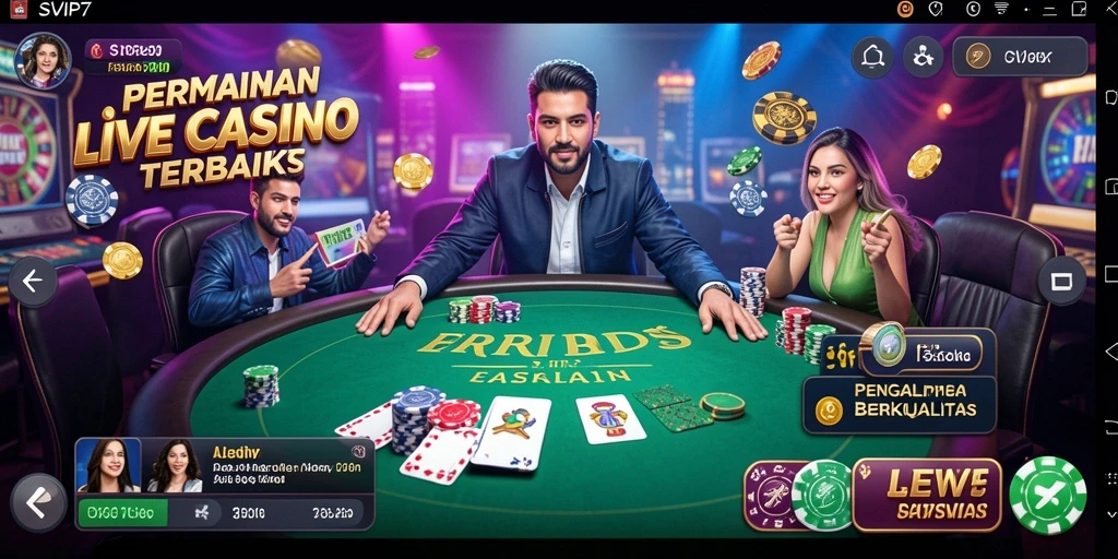 Gameplay Live Casino SVIP7 yang menarik dan mendebarkan.