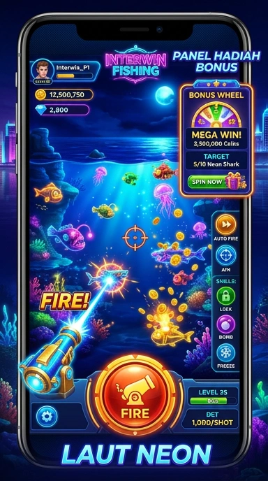 Screenshot aplikasi interwin dengan fitur-fitur unggulan yang menarik.
